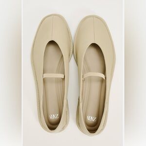 ZARA Leather Ballet Flats